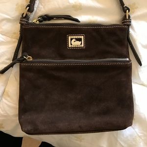 Dooney & Burke crossbody in brown suede